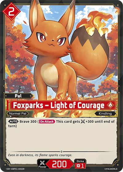 Palworld TCG - Foxparks – Light of Courage [EBP01-006SR]