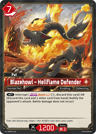 Palworld TCG - Blazehowl – Hellflame Defender [EBP01-014C]