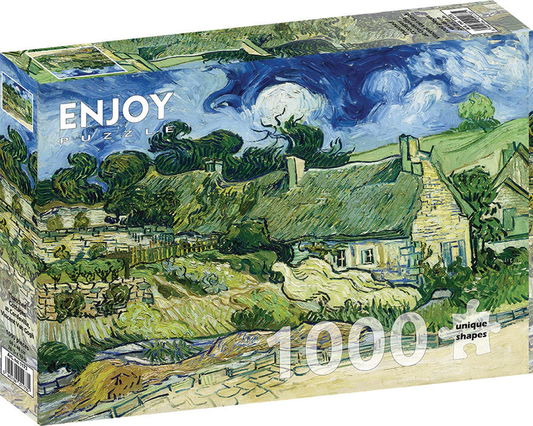 Enjoy Puzzle - Van Gogh: Thatched Cottages at Cordeville (1000 Piece)