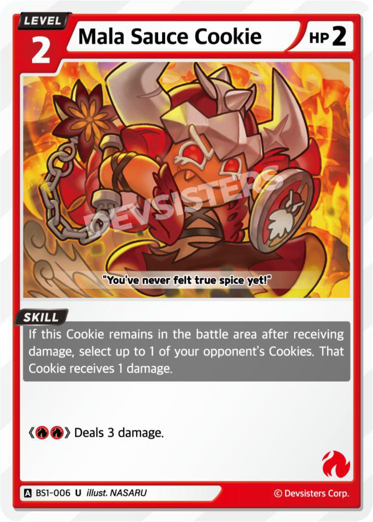 CookieRun TCG - Mala Sauce Cookie [BS1‑006 U]