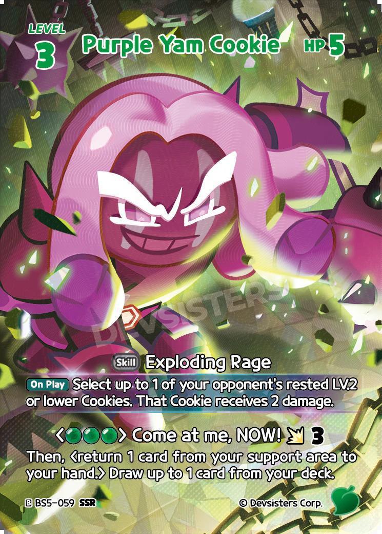 CookieRun TCG - Purple Yam Cookie [BS5-059 SSR]