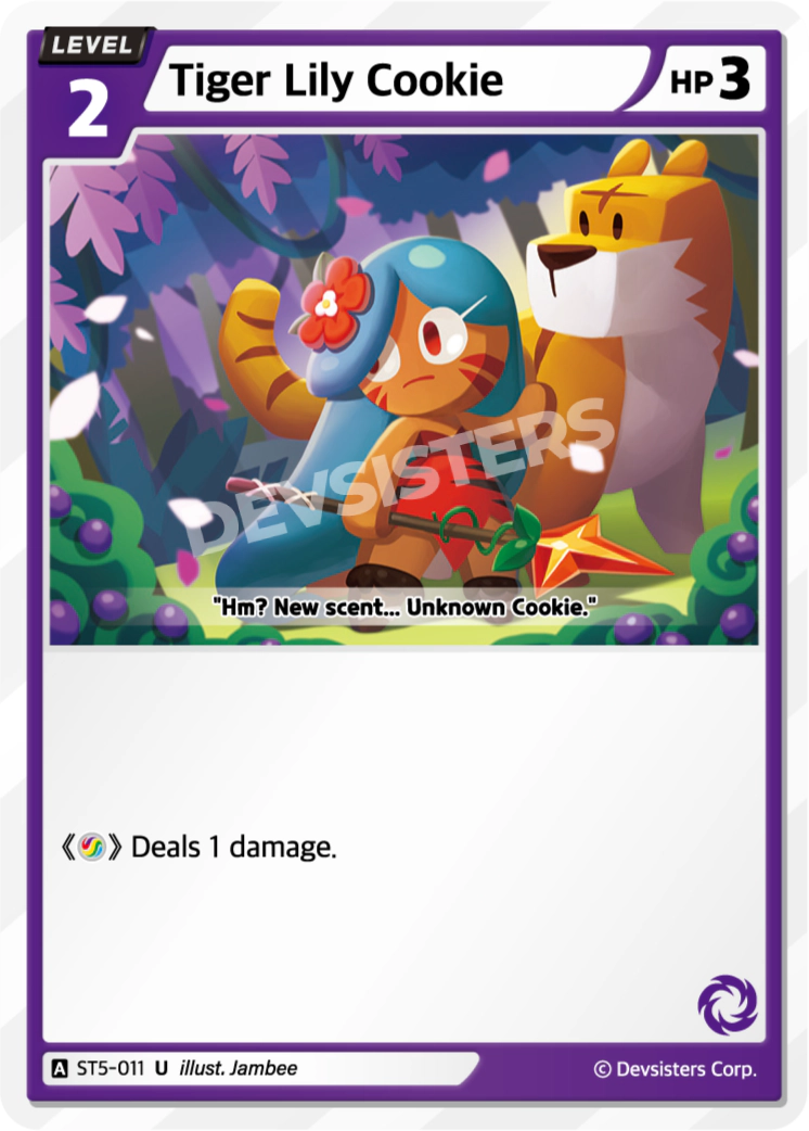 CookieRun TCG - Tiger Lily Cookie [ST5-011 U]