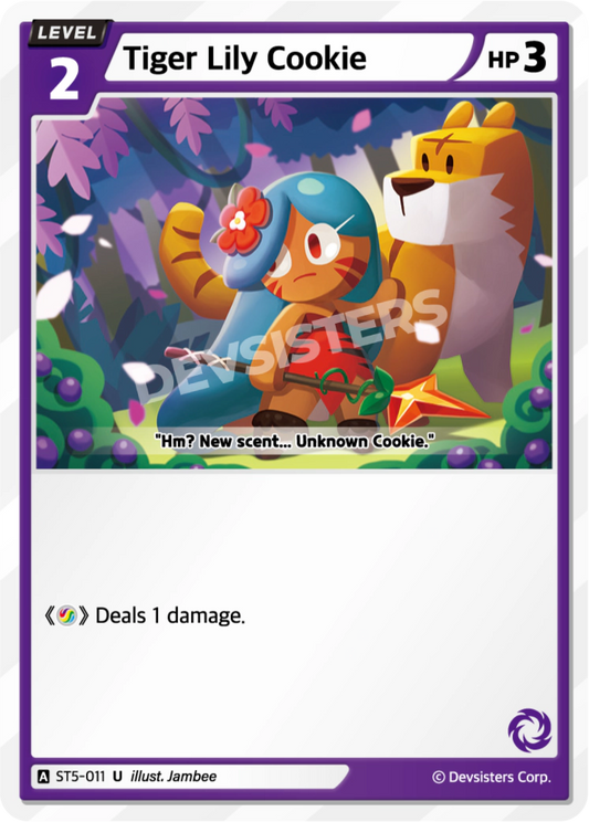 CookieRun TCG - Tiger Lily Cookie [ST5-011 U]