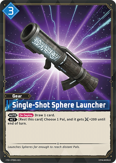 Palworld TCG - Single-Shot Sphere Launcher [ETD01-021TD]