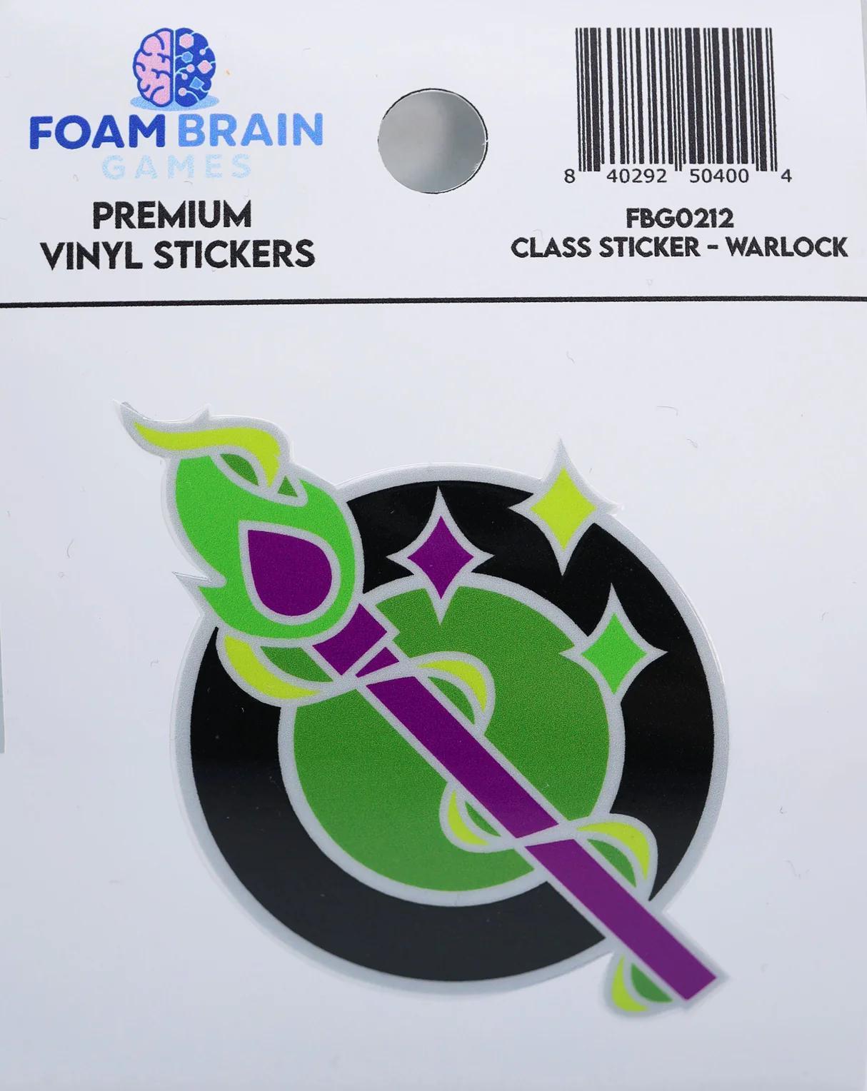 Foam Brain - Class Sticker: Warlock