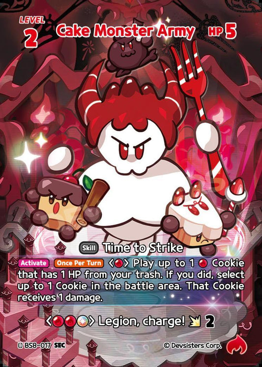 CookieRun TCG - Cake Monster Army [BS8-017 SEC]