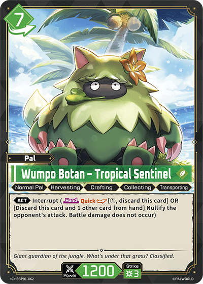 Palworld TCG - Wumpo Botan – Tropical Sentinel [EBP01-062C]