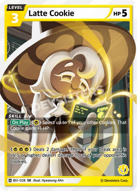 CookieRun TCG - Latte Cookie [BS1‑028 SR]