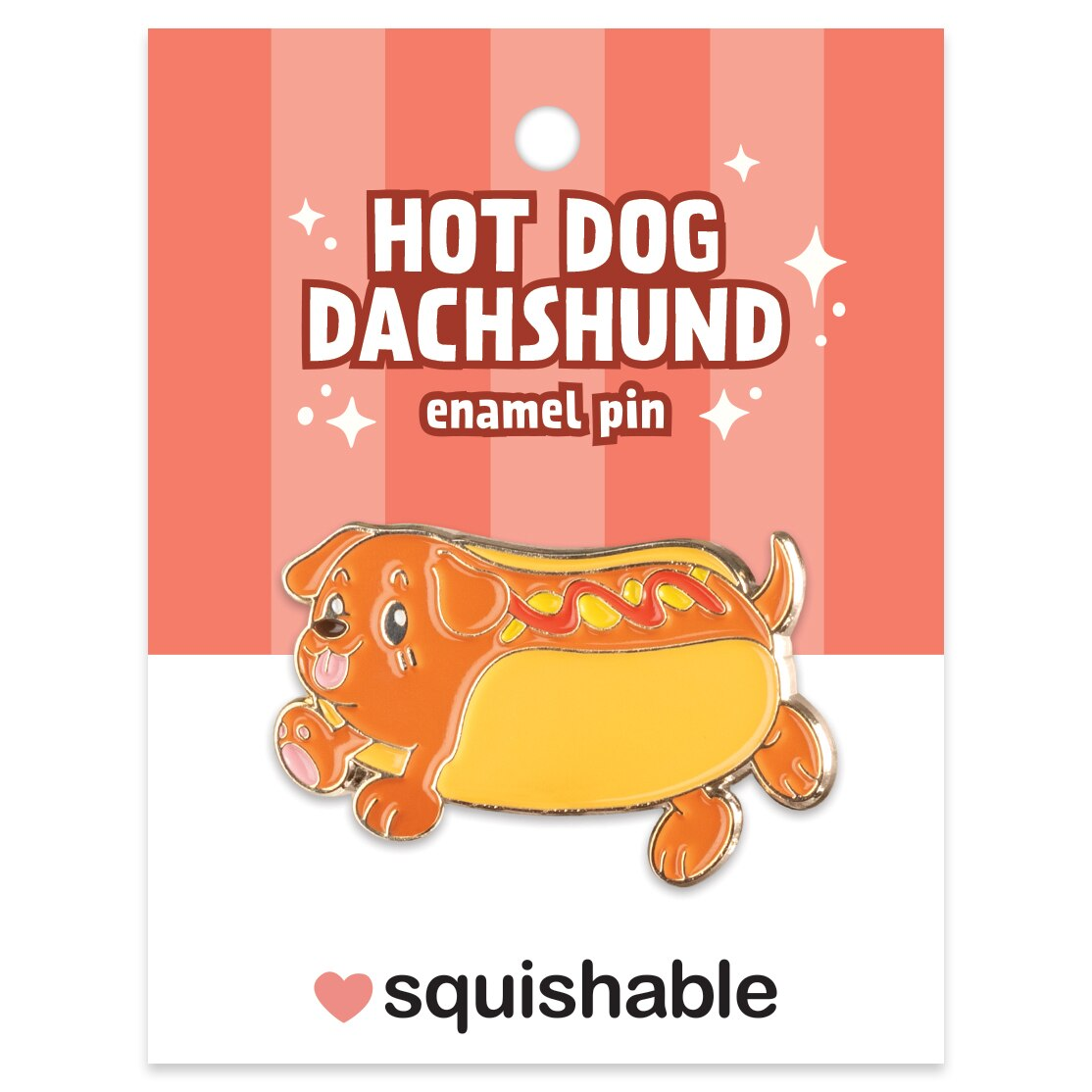 Squishable - Enamel Pin: Dachshund Hot Dog