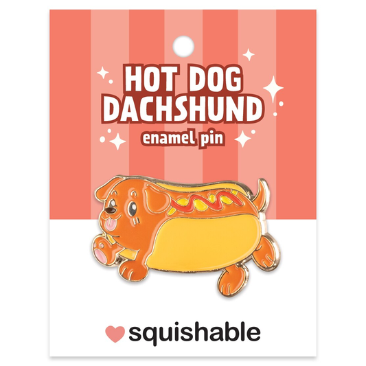 Squishable - Enamel Pin: Dachshund Hot Dog