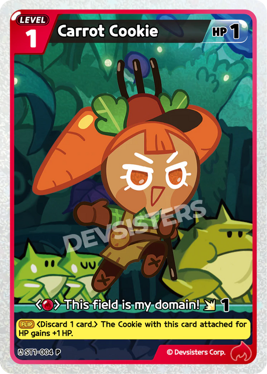 CookieRun TCG - Carrot Cookie (Promotional Pack) [ST1-004 P]
