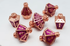 Foam Brain Games - Moonlit Lantern: Coppered Voidfire (Metal RPG Dice Set) - The Feisty Goblin Gamehouse -