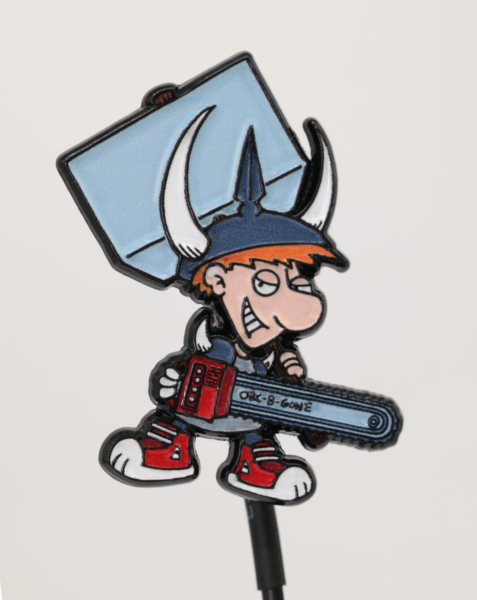 Foam Brain - Munchkin: Spyke Enamel Pin - The Feisty Goblin Gamehouse -