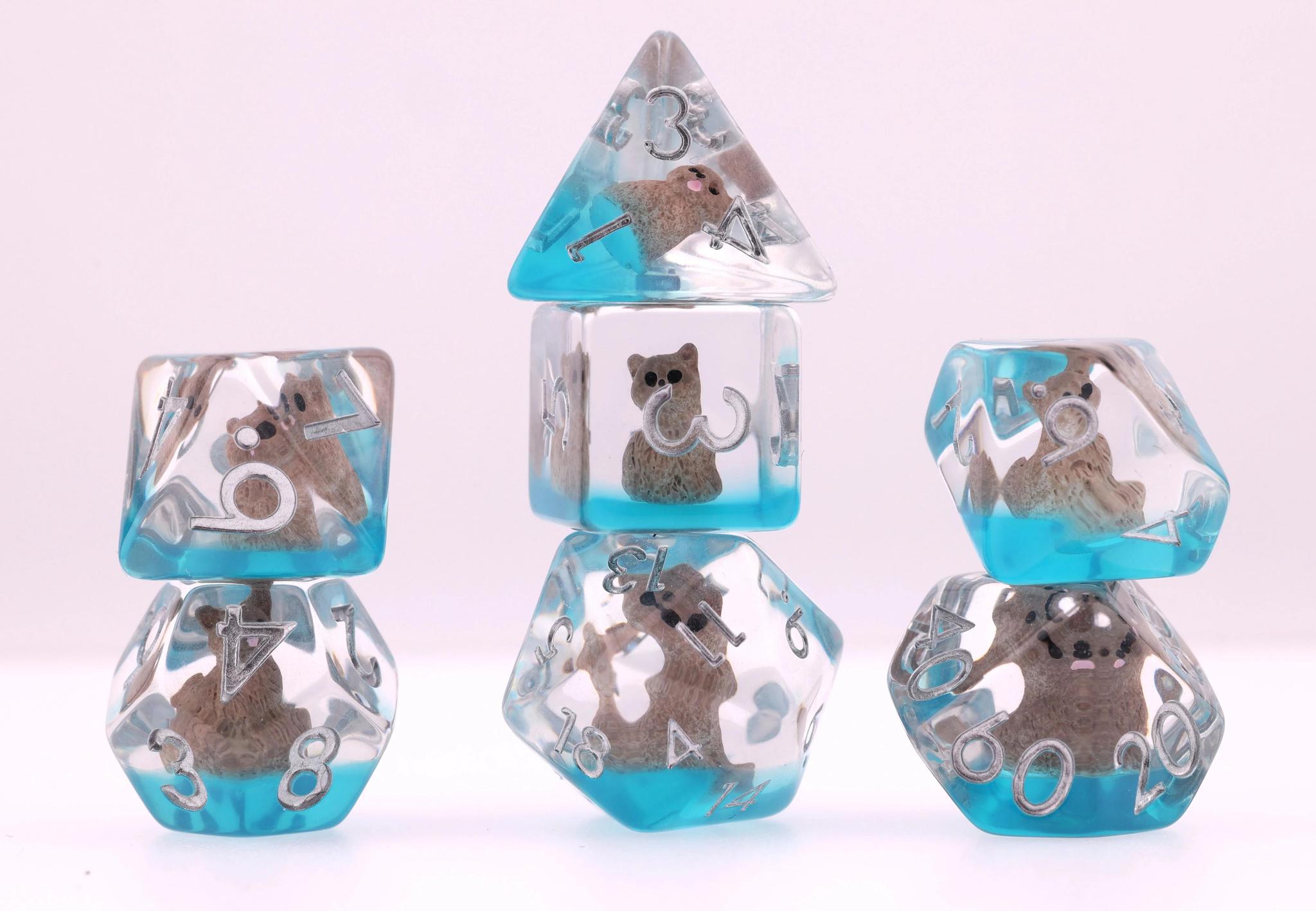 Foam Brain - Soft Kitten RPG Dice Set - The Feisty Goblin Gamehouse -
