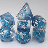 Foam Brain - Young Blue Dragon RPG Dice Set - The Feisty Goblin Gamehouse -