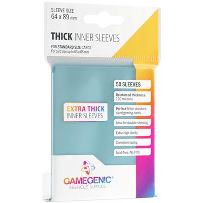 Gamegenic - Thick Inner Sleeves - The Feisty Goblin Gamehouse -