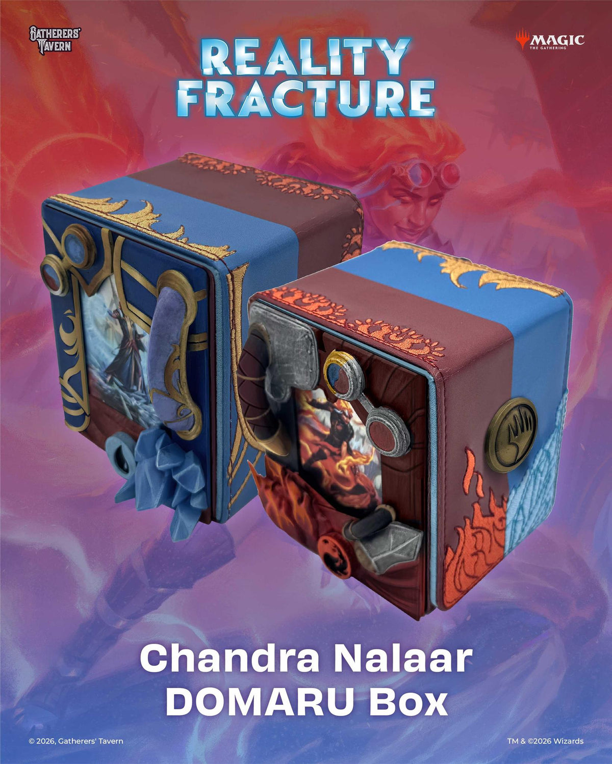 Gatherer's Tavern Magic: The Gathering | Reality Fracture DOMARU Finest Deckbox - Chandra Nalaar - The Feisty Goblin Gamehouse -