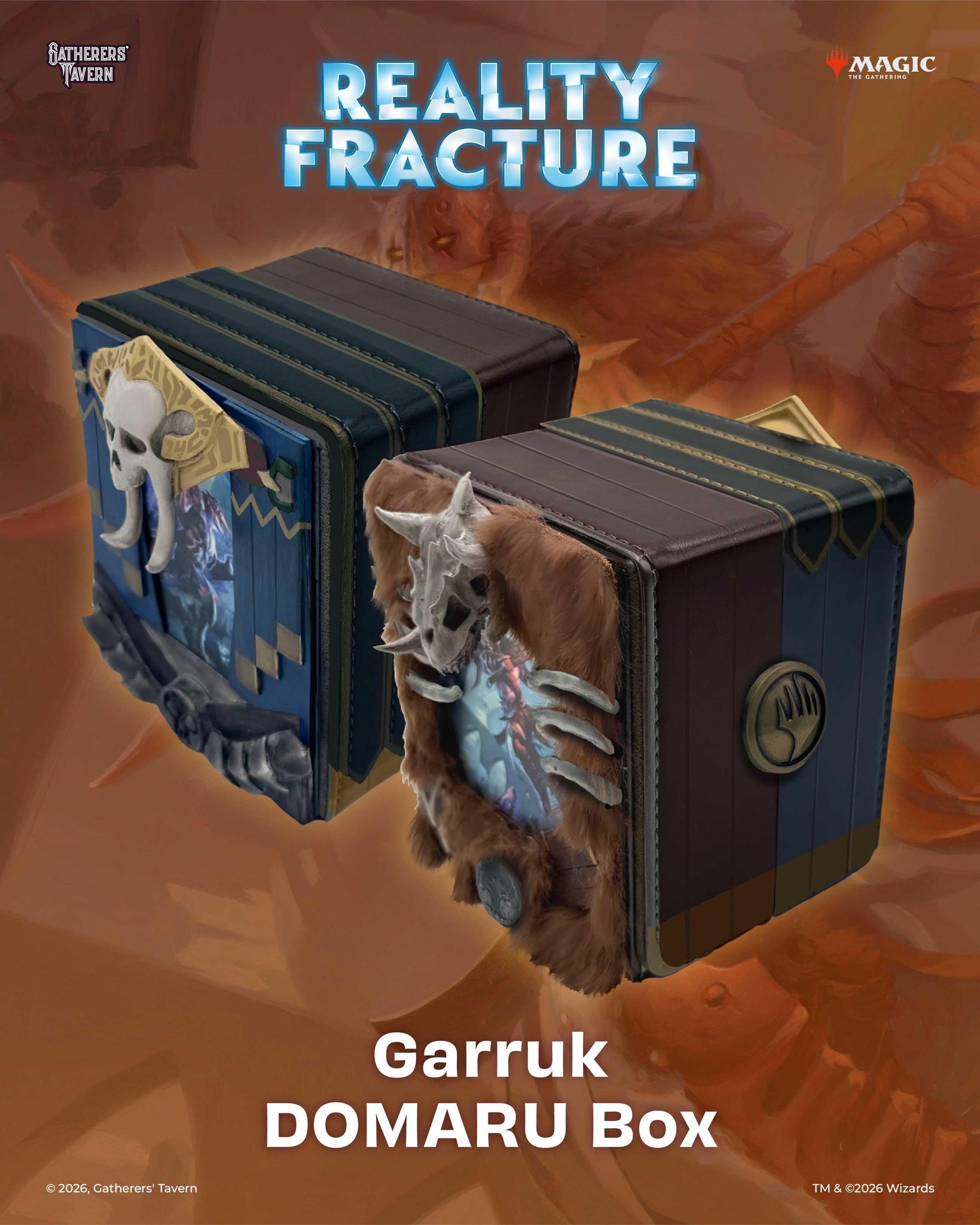 Gatherer's Tavern Magic: The Gathering | Reality Fracture DOMARU Finest Deckbox - Garruk - The Feisty Goblin Gamehouse -