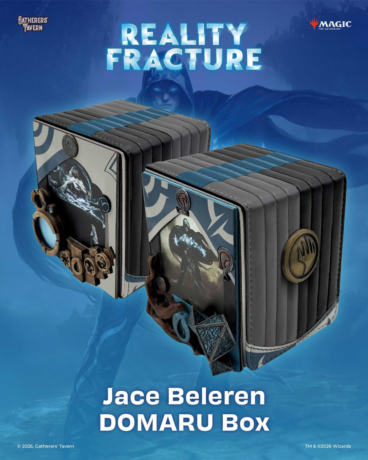Gatherer's Tavern Magic: The Gathering | Reality Fracture DOMARU Finest Deckbox - Jace Beleren - The Feisty Goblin Gamehouse -