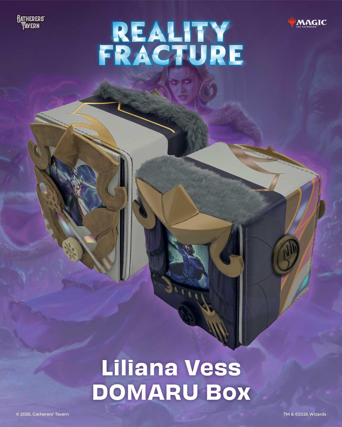 Gatherer's Tavern Magic: The Gathering | Reality Fracture DOMARU Finest Deckbox - Liliana Vess - The Feisty Goblin Gamehouse -