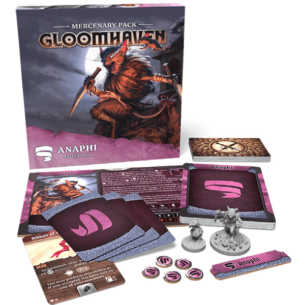 Gloomhaven, 2e: Mercenary Pack- Anaphi, Fallen Lion - The Feisty Goblin Gamehouse -