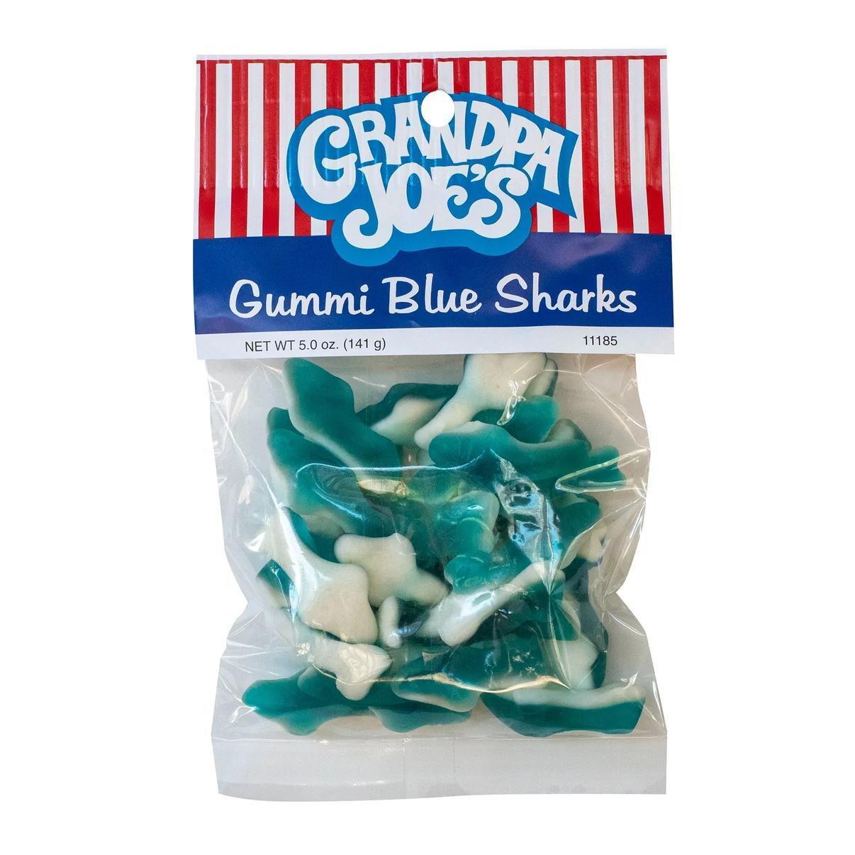 Grandpa Joe's - Gummi Blue Sharks (5oz) - The Feisty Goblin Gamehouse -