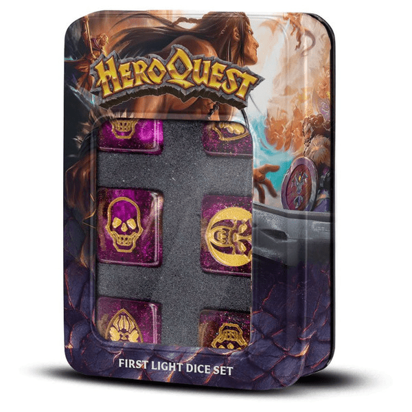 HeroQuest First Light D6 Dice Set - The Feisty Goblin Gamehouse -