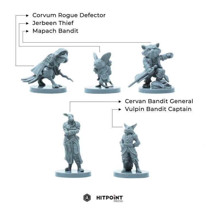 Humblewood: Bandit Coalition - Miniatures (Plastic Minis) - The Feisty Goblin Gamehouse -