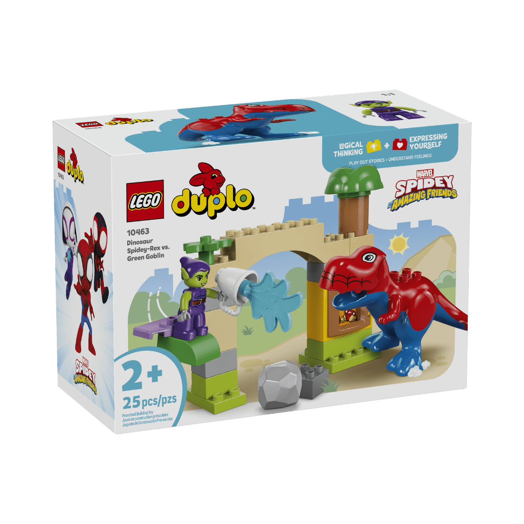 LEGO® DUPLO Disney TM Dinosaur Spidey-Rex vs. Green Goblin | 10463 - The Feisty Goblin Gamehouse -