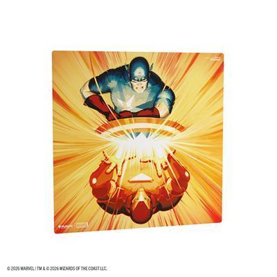 Magic: The Gathering | Marvel Super Heroes Prime 2-Player Playmat - Iron Man/Captain America - The Feisty Goblin Gamehouse -