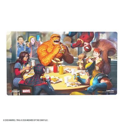Magic: The Gathering | Marvel Super Heroes Prime Playmat - Heroic Feast - The Feisty Goblin Gamehouse -