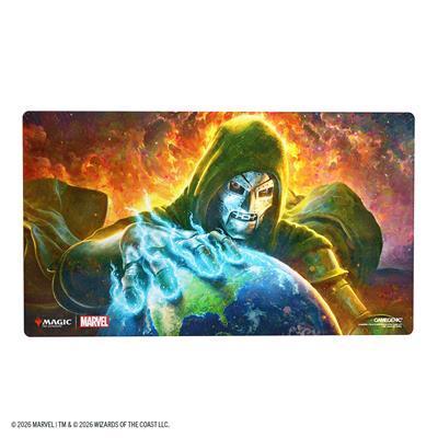 Magic: The Gathering | Marvel Super Heroes Shiny Playmat - Doom Reigns Supreme - The Feisty Goblin Gamehouse -