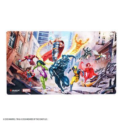 Magic: The Gathering | Marvel Super Heroes Shiny Playmat - Marvel Super vHeroes - The Feisty Goblin Gamehouse -