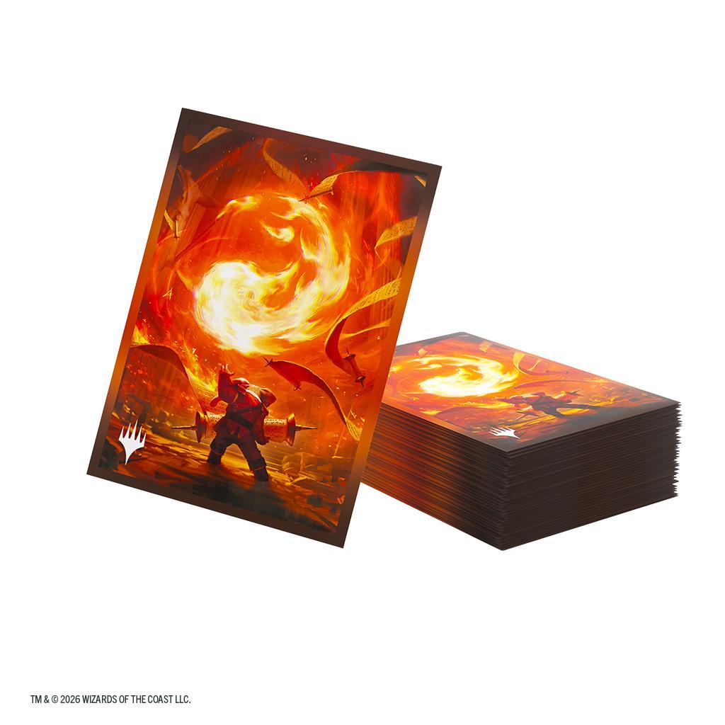 Magic: The Gathering | Secrets of Strixhaven Premium Art Sleeves - Mountain - The Feisty Goblin Gamehouse -