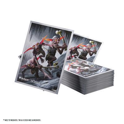 Magic: The Gathering | The Hobbit Premium Art Sleeves - Goblin Army Token - The Feisty Goblin Gamehouse -