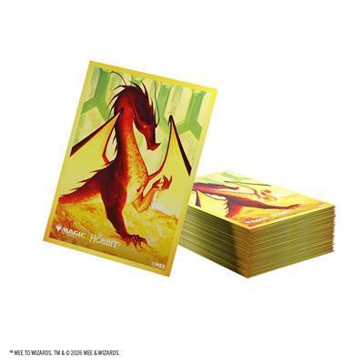 Magic: The Gathering | The Hobbit Premium Art Sleeves - Smaug the Golden - The Feisty Goblin Gamehouse -