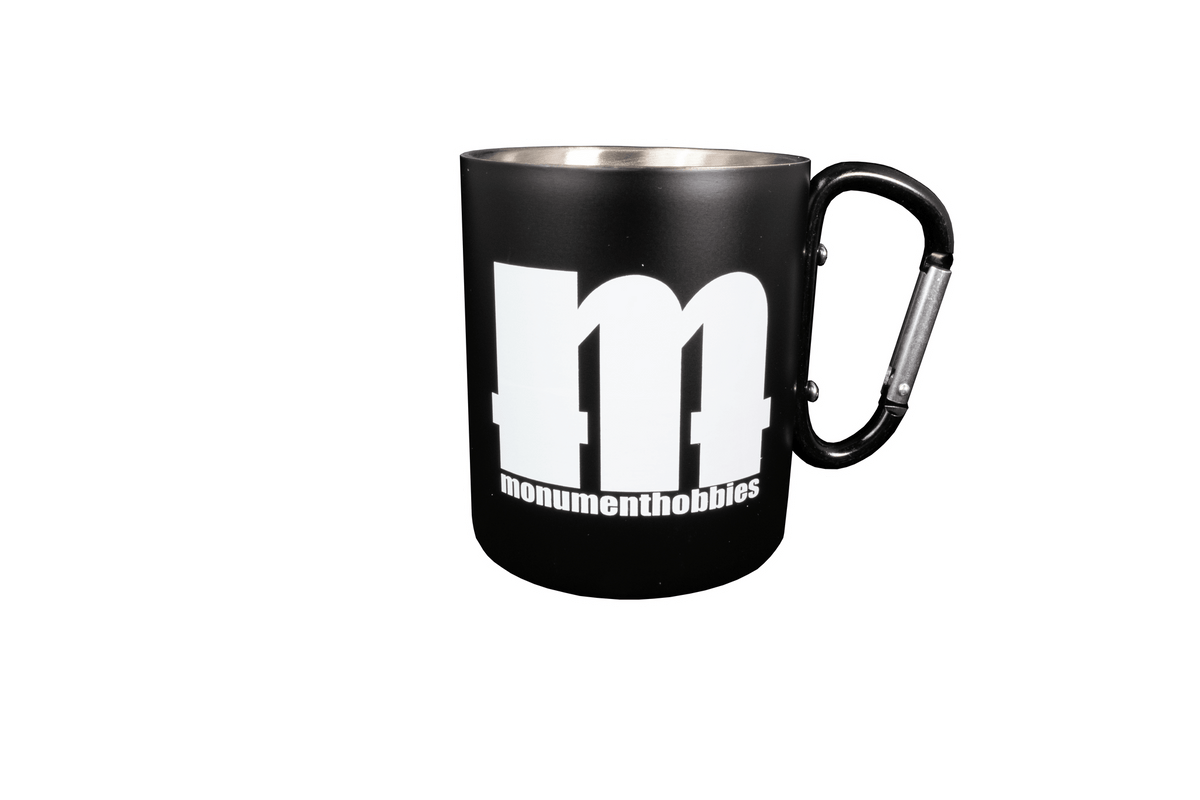 Monument Hobbies - Monument 10 oz. Paint Cup - M Logo - The Feisty Goblin Gamehouse -