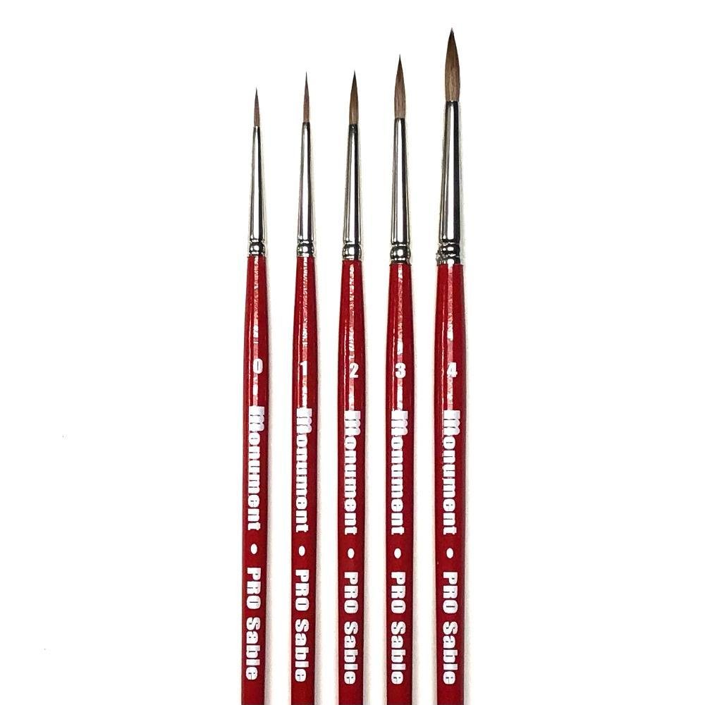 Monument Hobbies - Pro Sable Brush Set - The Feisty Goblin Gamehouse -