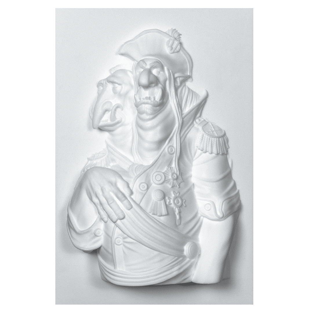 Monument Hobbies - Texture Trainer Frameable 3 - General Private Kronk & Thrug - The Feisty Goblin Gamehouse -