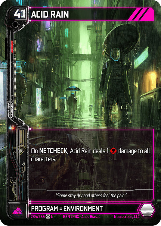 Neuroscape TCG - Acid Rain GEN-234 - The Feisty Goblin Gamehouse -