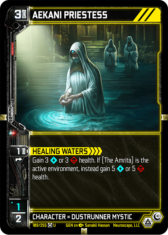 Neuroscape TCG - Aekani Priestess GEN-109 - The Feisty Goblin Gamehouse -