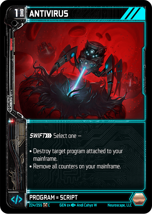 Neuroscape TCG - Antivirus GEN-224 - The Feisty Goblin Gamehouse -