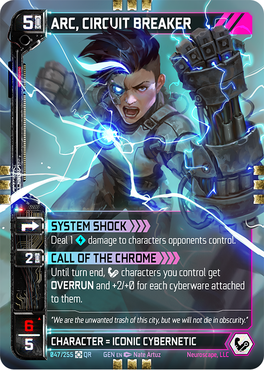 Neuroscape TCG - Arc, Circuit Breaker GEN-047 - The Feisty Goblin Gamehouse -