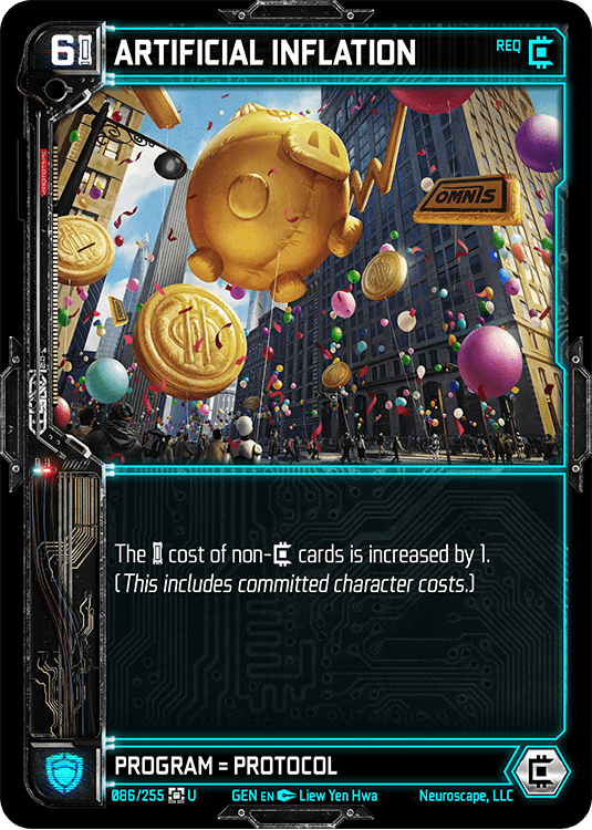 Neuroscape TCG - Artificial Inflation GEN-086 - The Feisty Goblin Gamehouse -