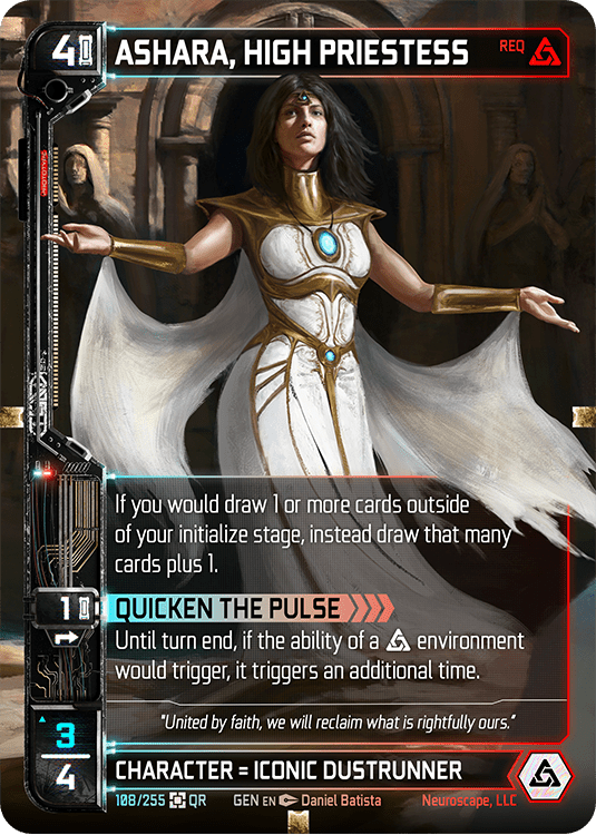 Neuroscape TCG - Ashara, High Priestess GEN-108 - The Feisty Goblin Gamehouse -