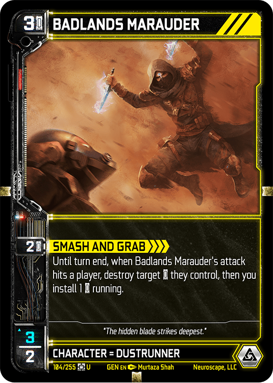 Neuroscape TCG - Badlands Marauder GEN-104 - The Feisty Goblin Gamehouse -