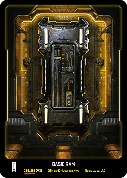 Neuroscape TCG - Basic Ram GEN-255 - The Feisty Goblin Gamehouse -
