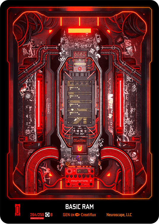 Neuroscape TCG - Basic Ram GEN-264 - The Feisty Goblin Gamehouse -