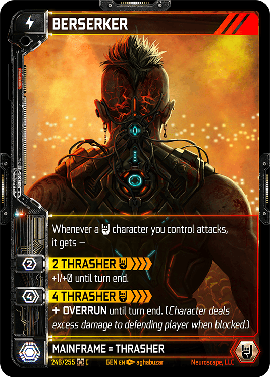 Neuroscape TCG - Berserker GEN-246 - The Feisty Goblin Gamehouse -