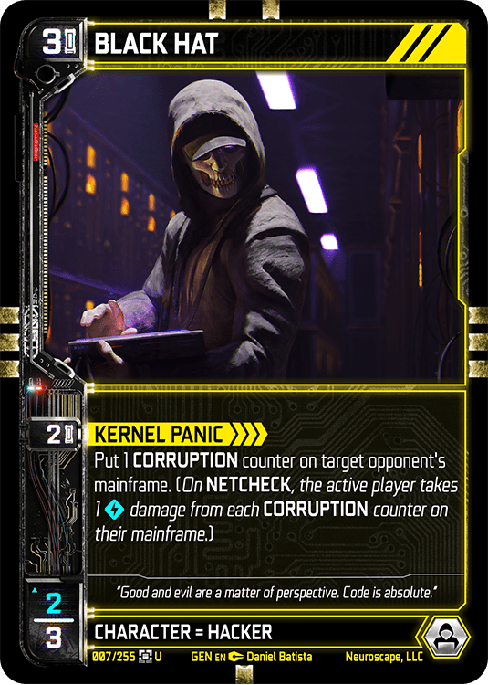 Neuroscape TCG - Black Hat GEN-007 - The Feisty Goblin Gamehouse -
